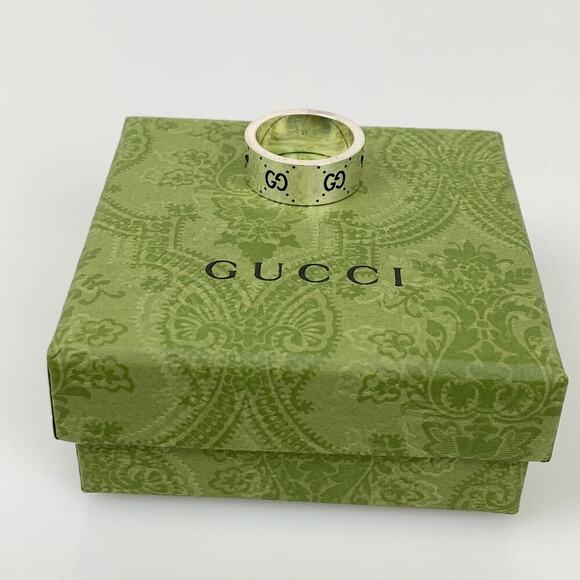 NIB Gucci x Adidas Engraved Extra-wide Ring In Undefined Size 21 - Picture 4 of 11